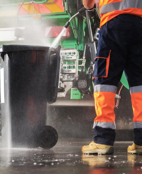 Nettoyage bac poubelle compost recyclage Boucherville